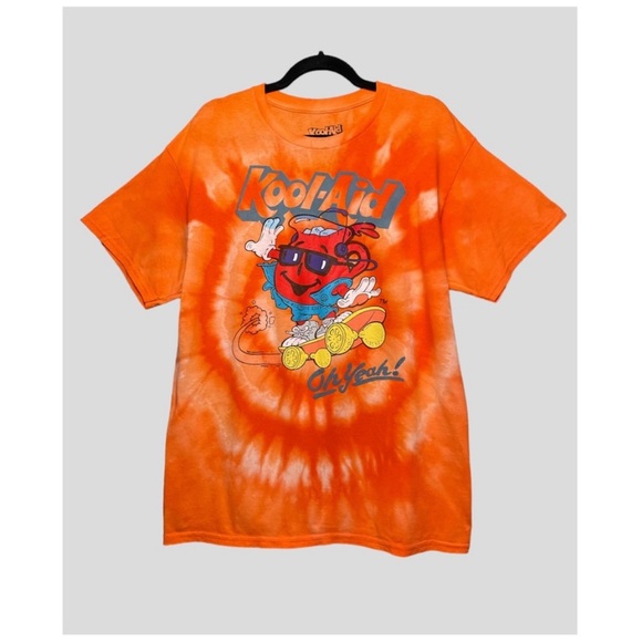 90s KOOLAID CUSTOM BLEACH DYE RETRO GRAPHIC KOOL AID OVERSIZED TEE - Picture 3 of 7